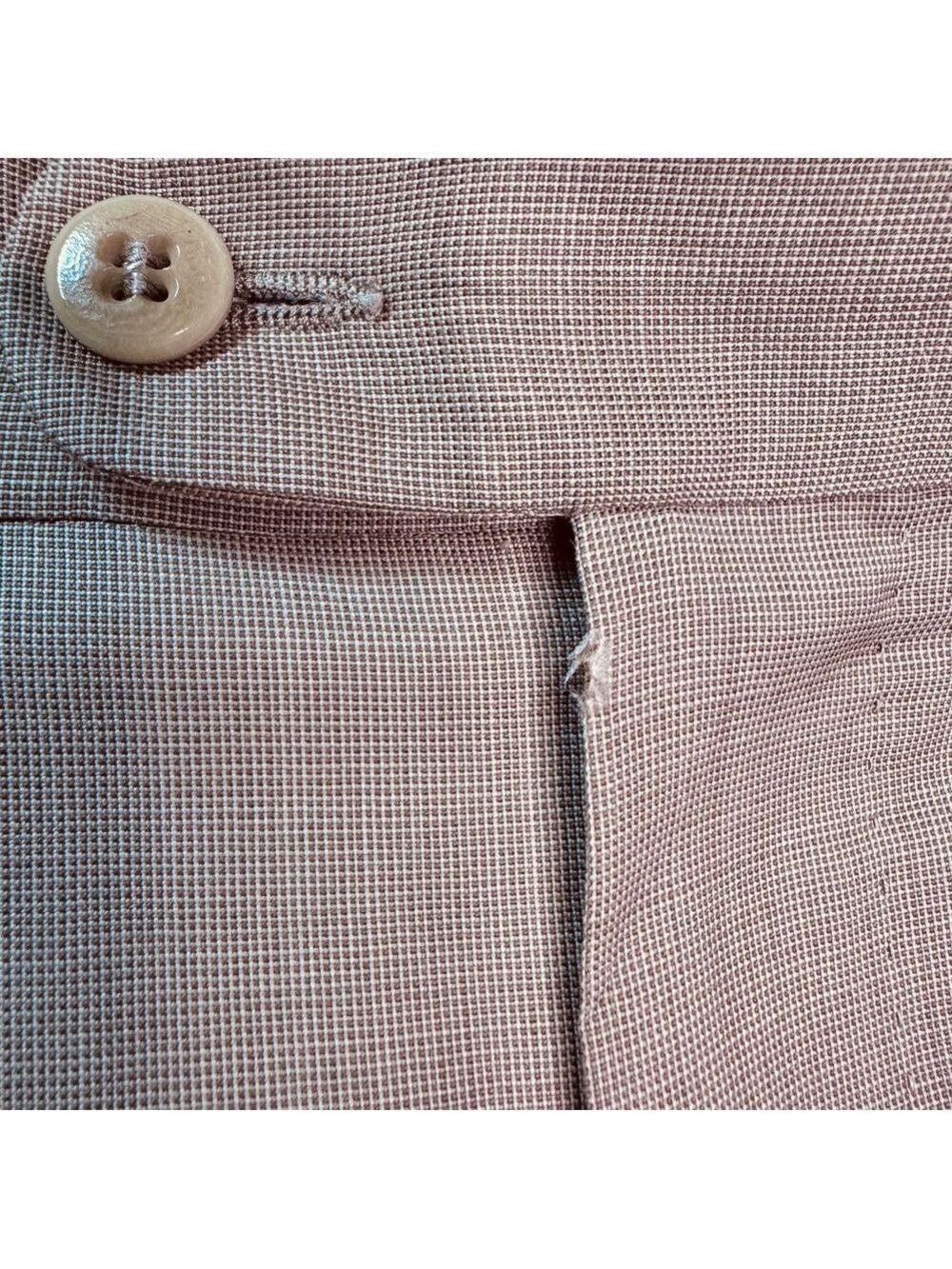 Zanella Platinum Trousers Tan Wool Size 34 - Picture 4 of 11